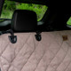Protective Microfiber Rear Bench Seat Cover for Pets Brown Headrest Protective Microfiber Rear Bench Seat Cover for Pets Brown Headrest