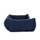 Canvas Kuddle Lounge Comfort Dog Bed Blue Side