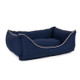 Canvas Kuddle Lounge Comfort Dog Bed Blue Angled