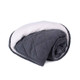 Quilted Protective Pet Throw Charcoal Rolled