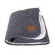 Quilted Protective Pet Throw Charcoal Folded