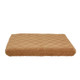 Quilted Microfiber Orthopedic Dog Bed with Moisture Barrier Chocolate Saddle