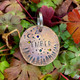 Crystal Northern Lights Pet Tag in Weathered Bronze Ember 3