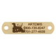 Sport Dog Rivet-On Dog Collar Name Plate Solid Brass Dog in Field Sport Dog Rivet-On Dog Collar Name Plate Solid Brass Dog in Field