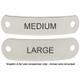 Medium and Large Name Plate Sizes Comparison Medium and Large Name Plate Sizes Comparison