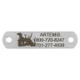 Sport Dog Rivet-On Dog Collar Name Plate Stainless Steel Dog in Field Sport Dog Rivet-On Dog Collar Name Plate Stainless Steel Dog in Field
