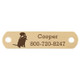 Sport Dog Rivet-On Dog Collar Name Plate Solid Brass Retriever Sport Dog Rivet-On Dog Collar Name Plate Solid Brass Retriever