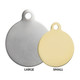 Round Tags Size Comparison dogIDs