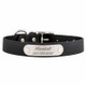 Waterproof Soft Grip Collar with Personalized Nameplate Black dogIDs