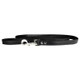 Designer Soft Leather Dog Leash Black Designer Soft Leather Dog Leash Black