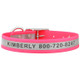 Engraved Reflective Waterproof Soft Grip Dog Collar Pink Engraved Reflective Waterproof Soft Grip Dog Collar Pink