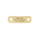 Rivet-On Dog Collar Name Plate Small Solid Brass Rivet-On Dog Collar Name Plate Small Solid Brass