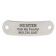 Rivet-On Dog Collar Name Plate Large Stainless Steel Rivet-On Dog Collar Name Plate Large Stainless Steel