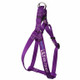 Embroidered Nylon Step-In Dog Harness Purple Embroidered Nylon Step-In Dog Harness Purple