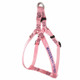 Embroidered Nylon Step-In Dog Harness Pink Embroidered Nylon Step-In Dog Harness Pink