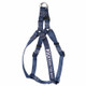 Embroidered Nylon Step-In Dog Harness Navy Blue Embroidered Nylon Step-In Dog Harness Navy Blue