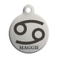 Zodiac Sign Custom Dog ID Tag Cancer Glyph Zodiac Sign Custom Dog ID Tag Cancer Glyph