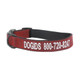 Embroidered Tweed Collars Dark Red