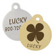 Four Leaf Clover Dog ID Tag