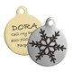 Snowflake Dog ID Tags