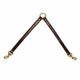 Mendota English Bridle Leather Two Dog Coupler 25 Inch