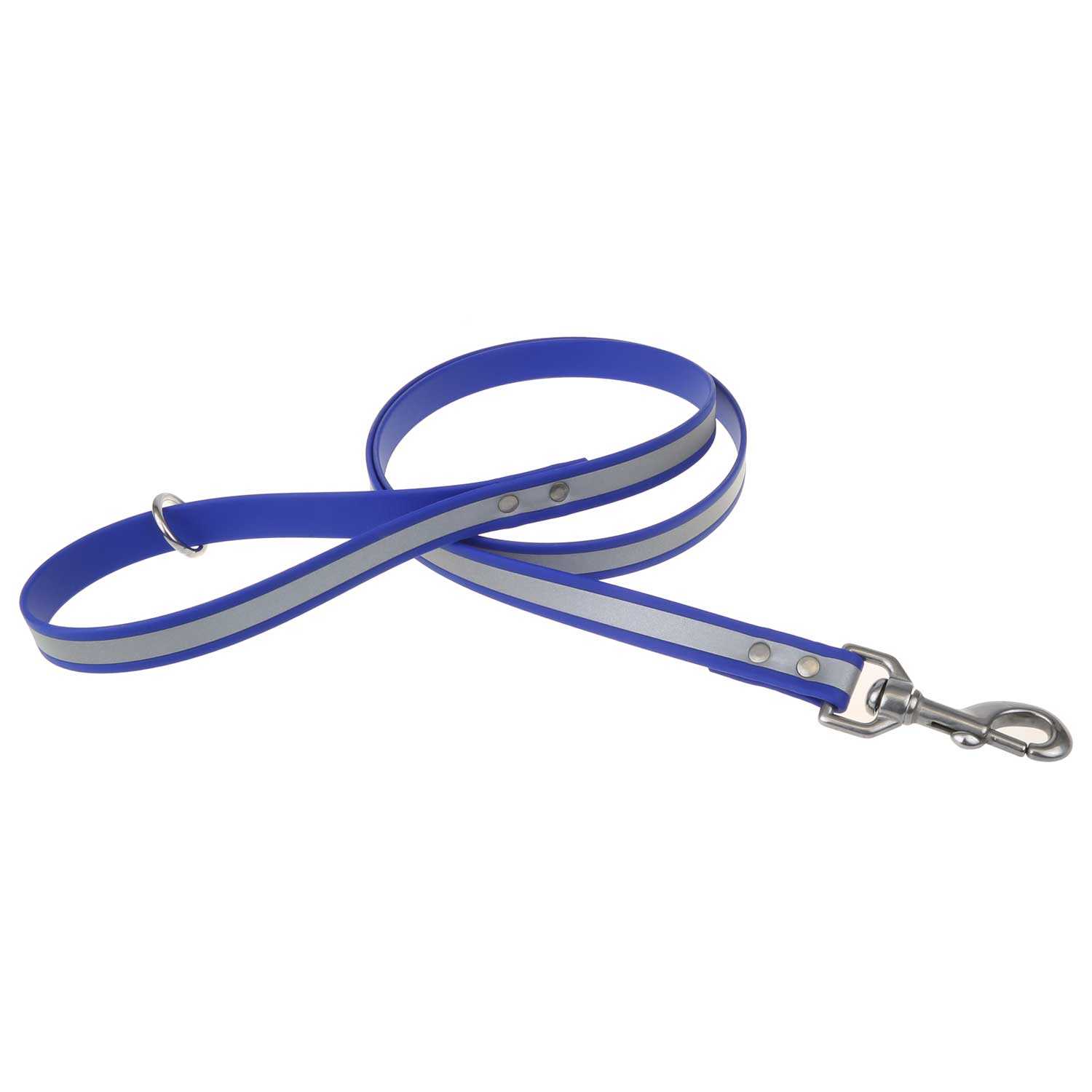 Reflective Waterproof Leash Blue