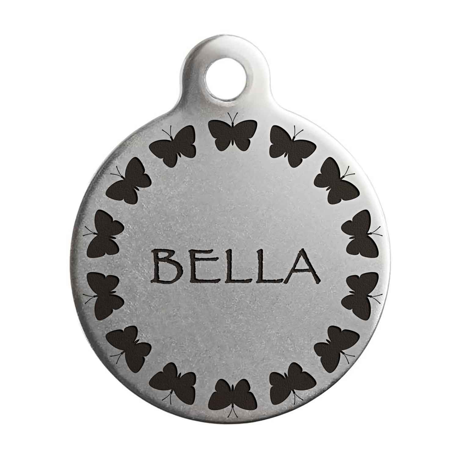 Butterflies Frame Dog ID Tag