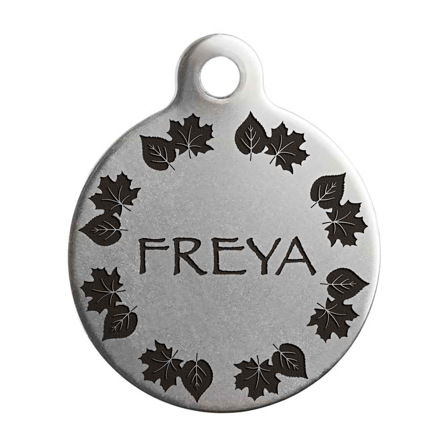 Leaves Frame Dog ID Tag