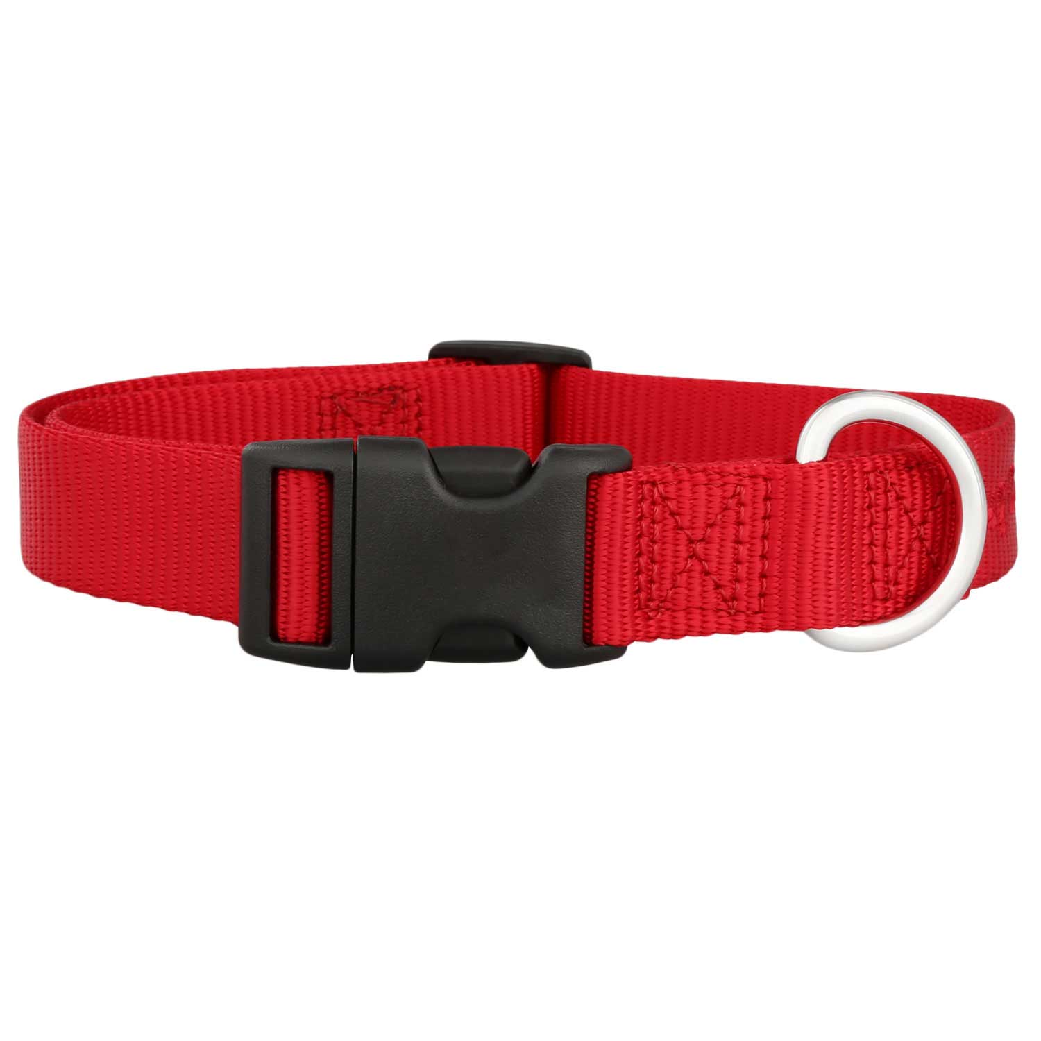 Nylon Dog Collar Red dogIDs