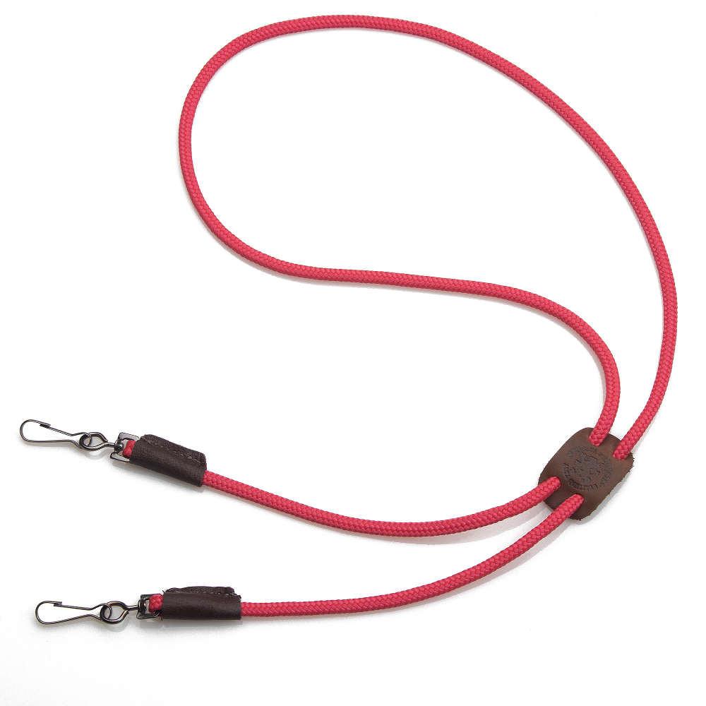 Braided Leather Whistle Lanyards (XPT-Lan-003) in Dk Brown