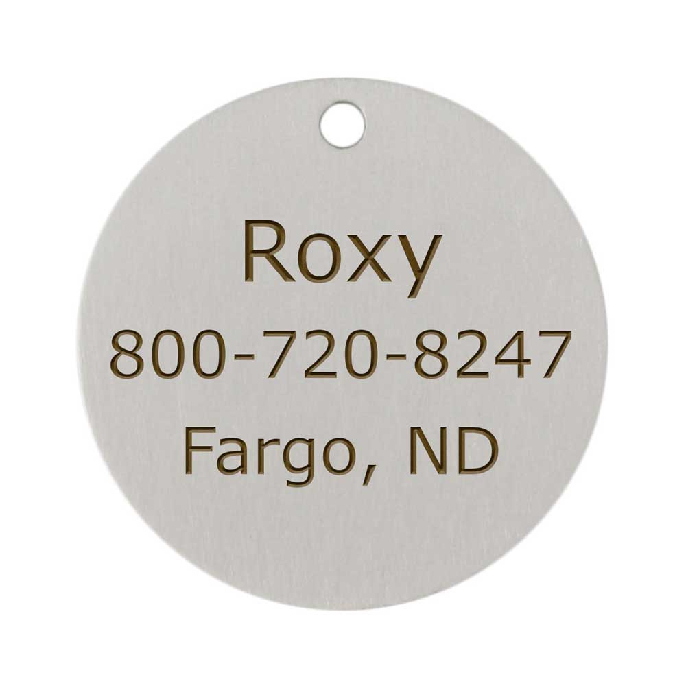 Enamel Designer Dog ID Tags by Andrew Back of Tag Personalized
