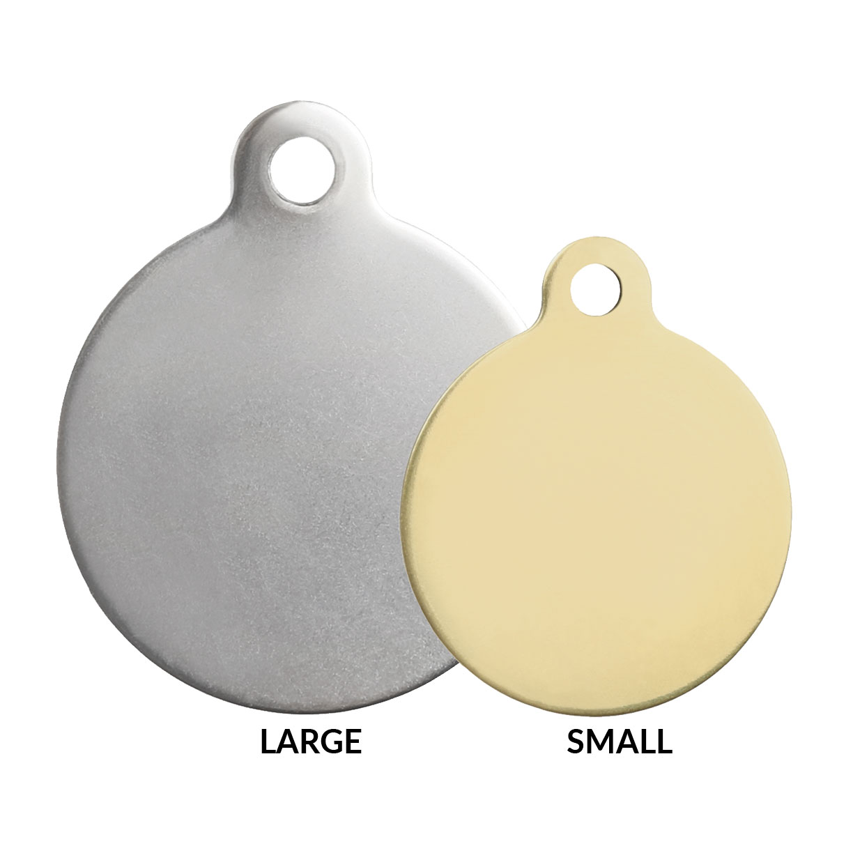 Not All Who Wander Are Lost Dog Tag Sizes Comparison