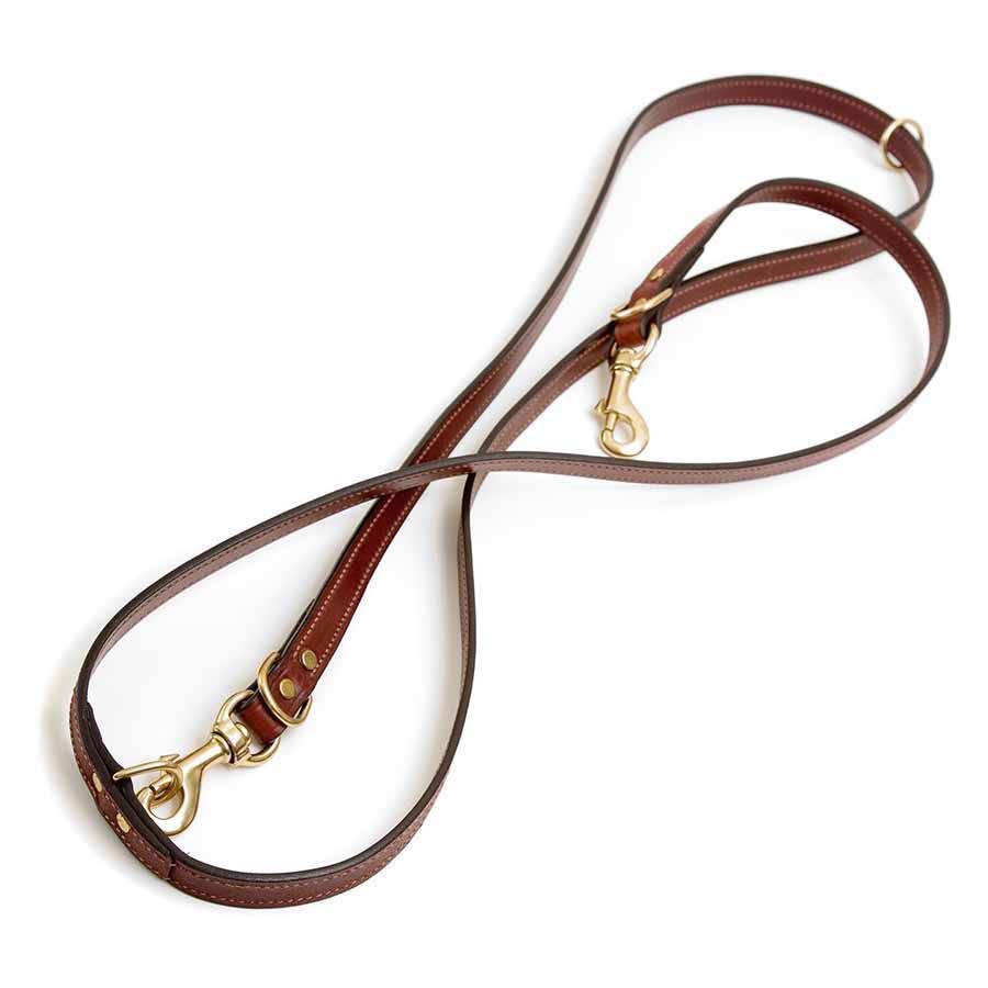 English Bridle Leather Jaeger Lead | dogIDs