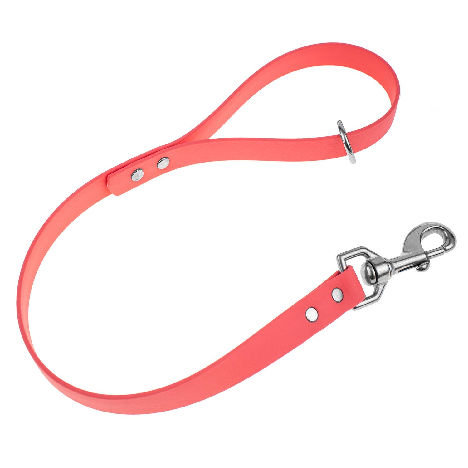 Waterproof traffic leash - coral