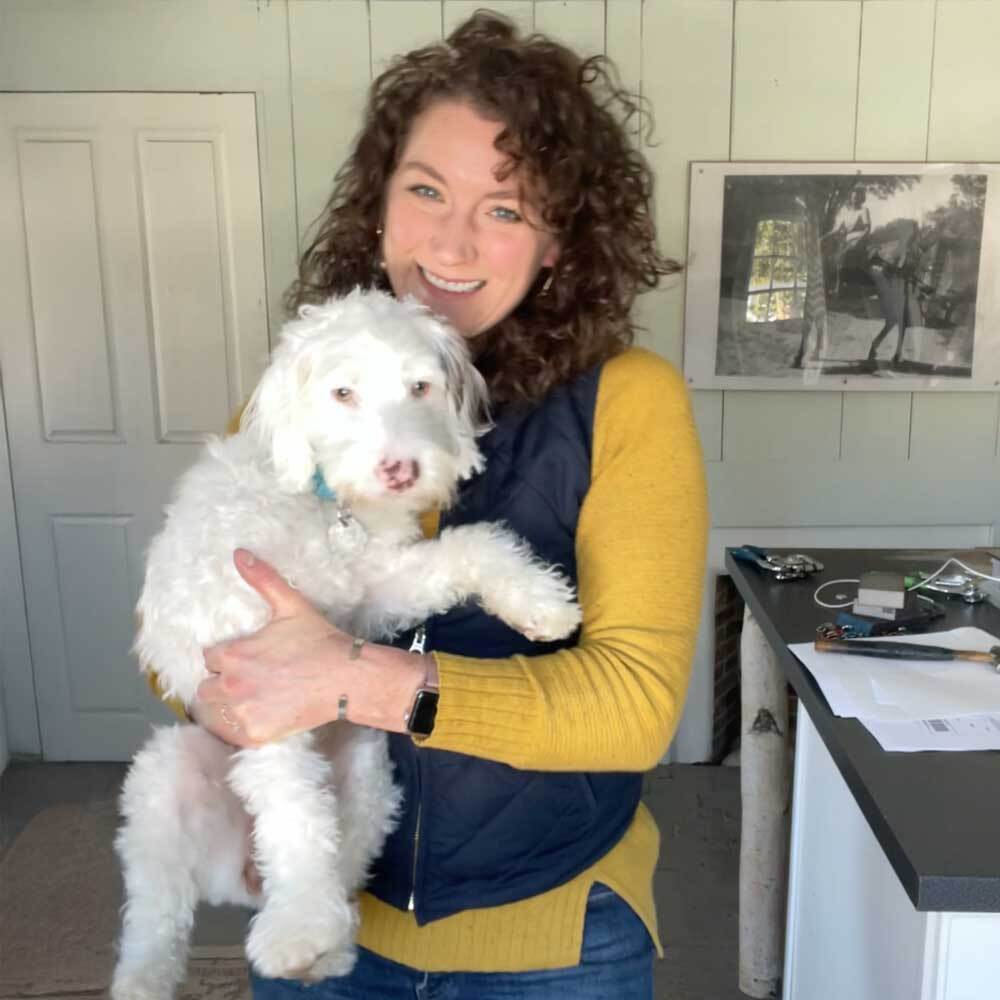 Artisan Partner Alyssa Holding Her Dog