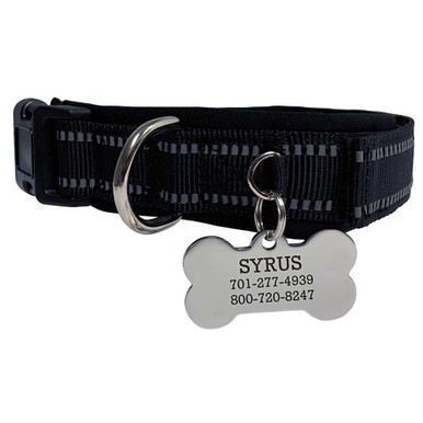 Personalized Dog Collar - Custom Engraved ID Tags with Reflective Mate –  ExpressPencils