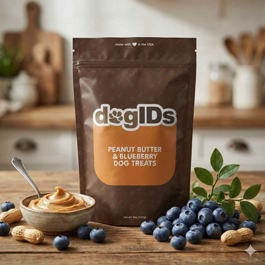 All Natural Peanut Butter & Blueberry Dog Treats