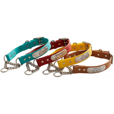 Personalized Waterproof Chain Martingale NamePlate Collar