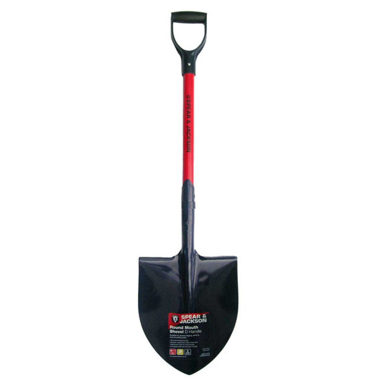 FIBREGLASS ROUND MOUTH D HANDLE SHOVEL Boss Industrial