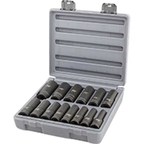 1/2" DRIVE DEEP IMPACT SOCKET 13PC SET AF 1/2" DRIVE DEEP IMPACT SOCKET 13PC SET AF
