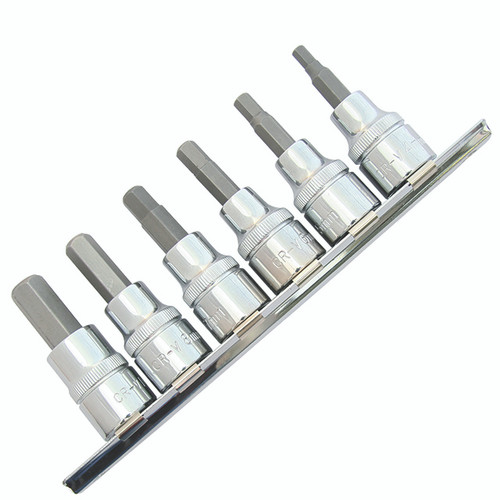 3/8" DRIVE IN-HEX METRIC SOCKET 6PC SET 3/8" DRIVE IN-HEX METRIC SOCKET 6PC SET