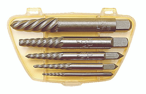 SCREW EXTRACT SPIRAL FLUTE 5PC SET