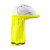 HARD HAT NECK FLAP YELLOW