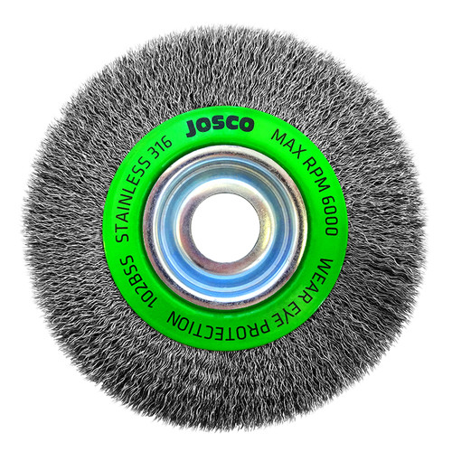 WIRE WHEEL STAINLESS STEEL 150X19X28G Boss Industrial