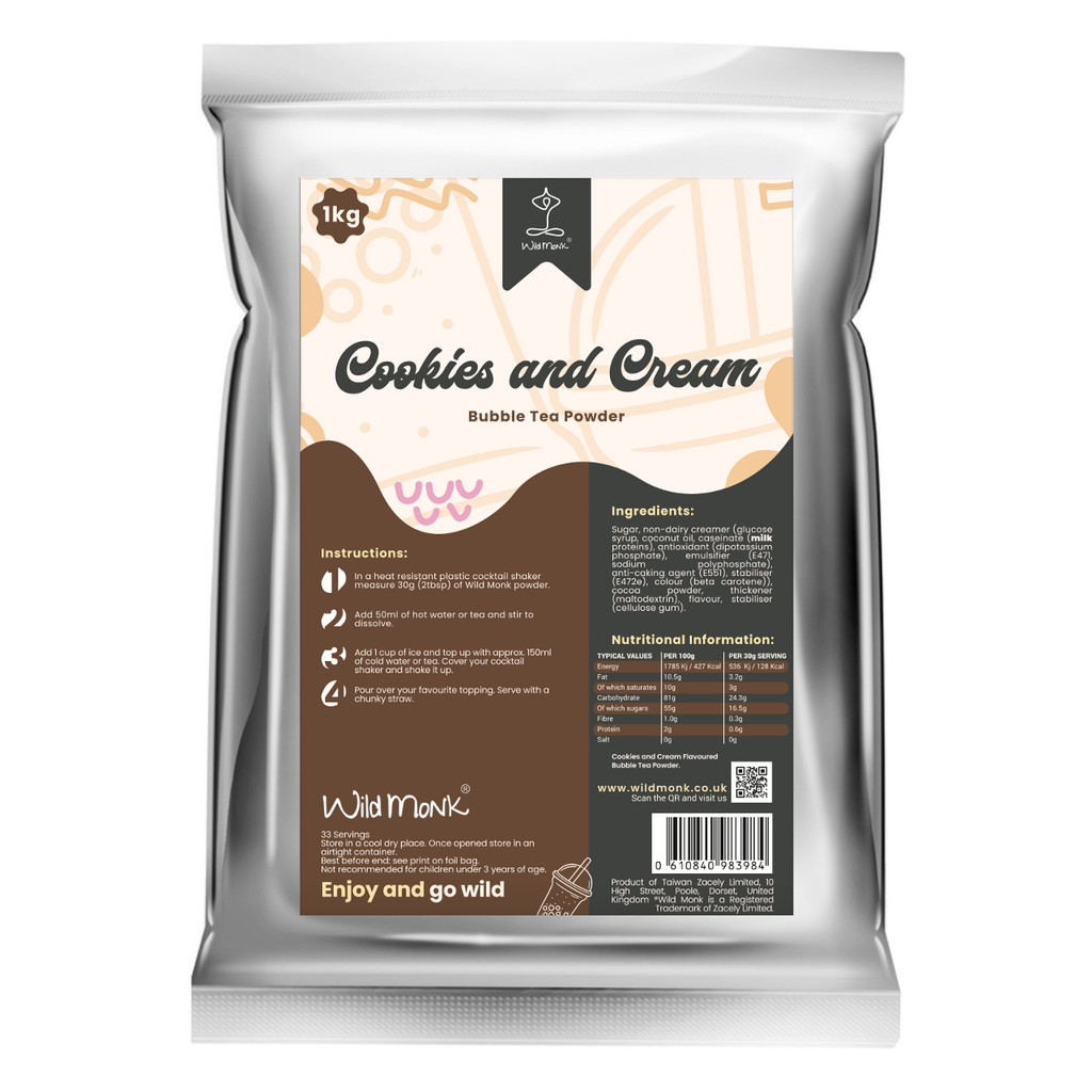 1kg Premium COOKIES & CREAM Bubble Tea Powder