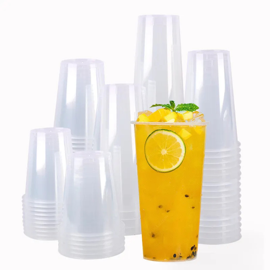 Case of 360ml (12oz) Clear REGULAR Soft Cups for Bubble Tea (1 case = 2000 cups)