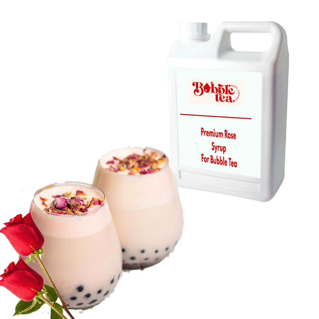 Case of 5kg ROSE - Premium Syrup for Bubble Tea (4 units) B/B 1st November 2023