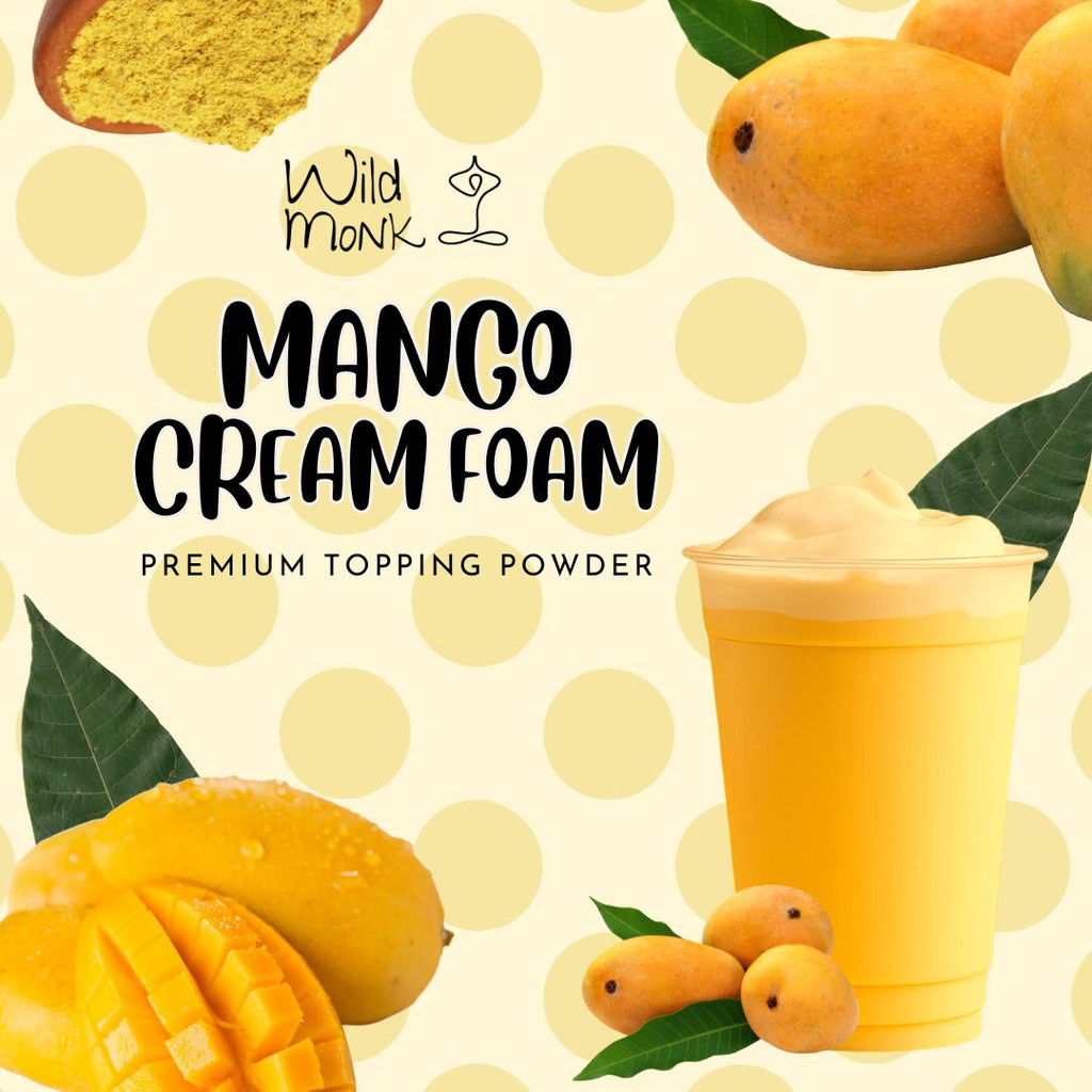 1kg Premium Mango Cream Foam Powder - Topping for Bubble Tea