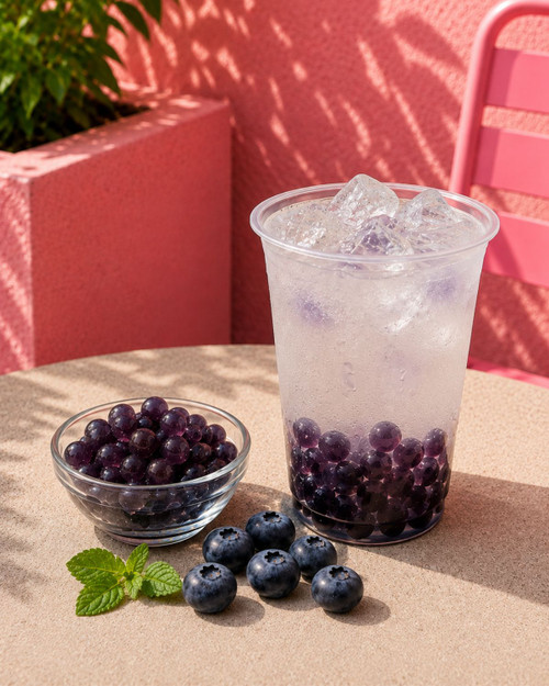 Case of 4 - 3.2kg BLUEBERRY Popping Boba Juice Pobbles for Bubble Tea