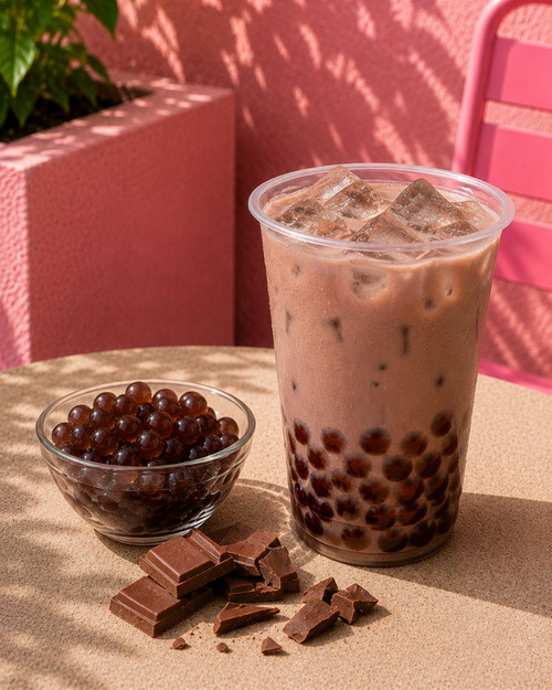 Case of 4 - 3.2kg CHOCOLATE Popping Boba Juice Pobbles for Bubble Tea